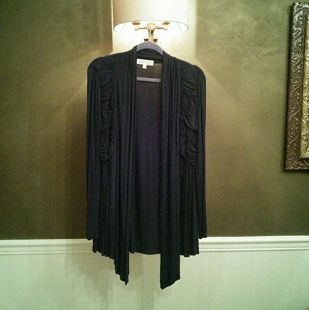 Philosophy Navy Drape Cardigan